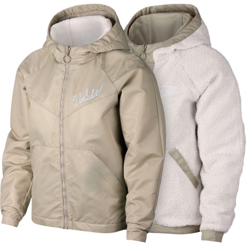 Nike NSW Reversible Jacket, Tan/Cream/Women’s L 🤎